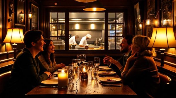 Dîner mémorable entre amis à La Grille, restaurant parisien